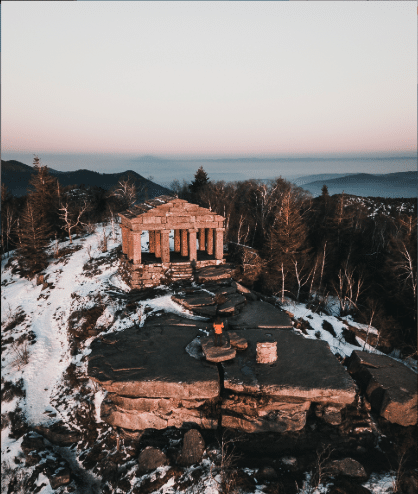 Rando Vosges Temple sur montagne