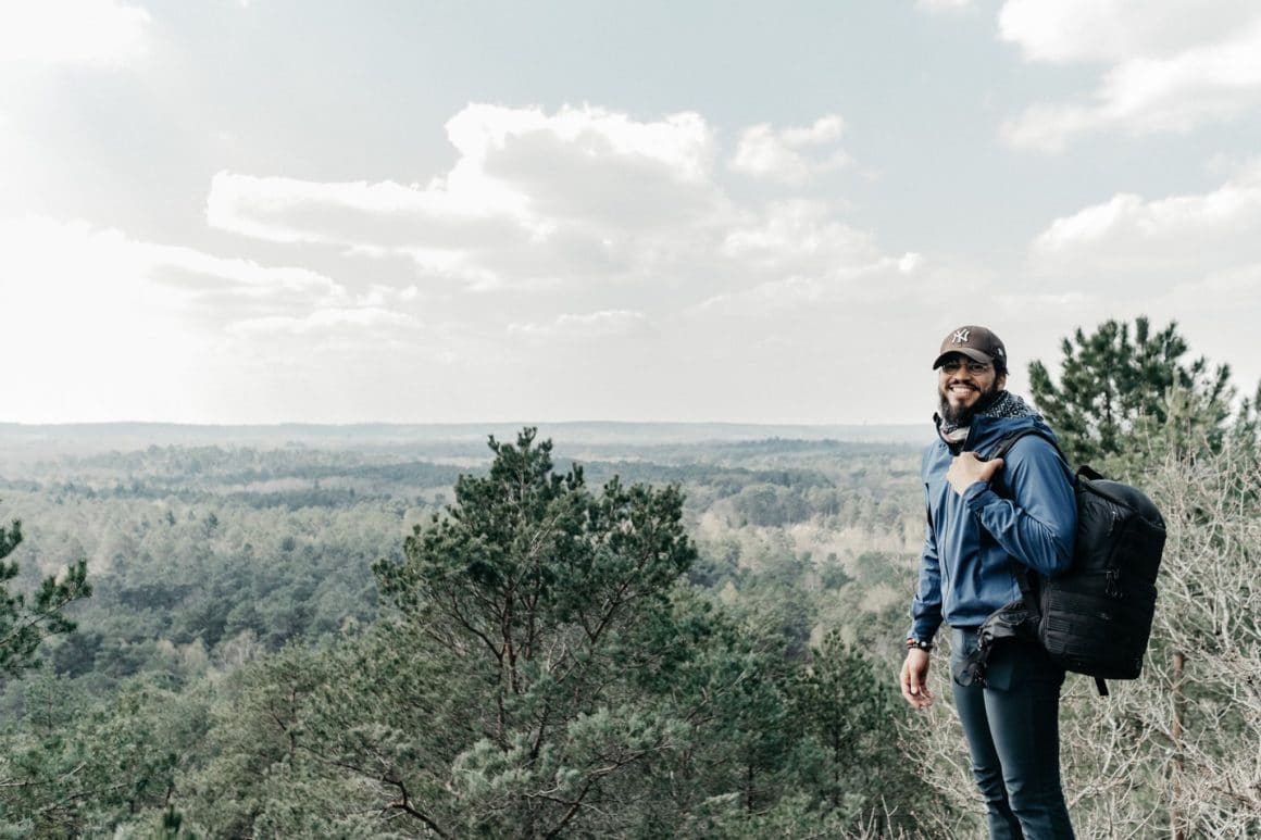 Homme sur Forêt des 3 Pignons