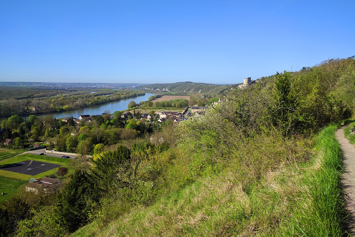 La Seine depuis les crêtes