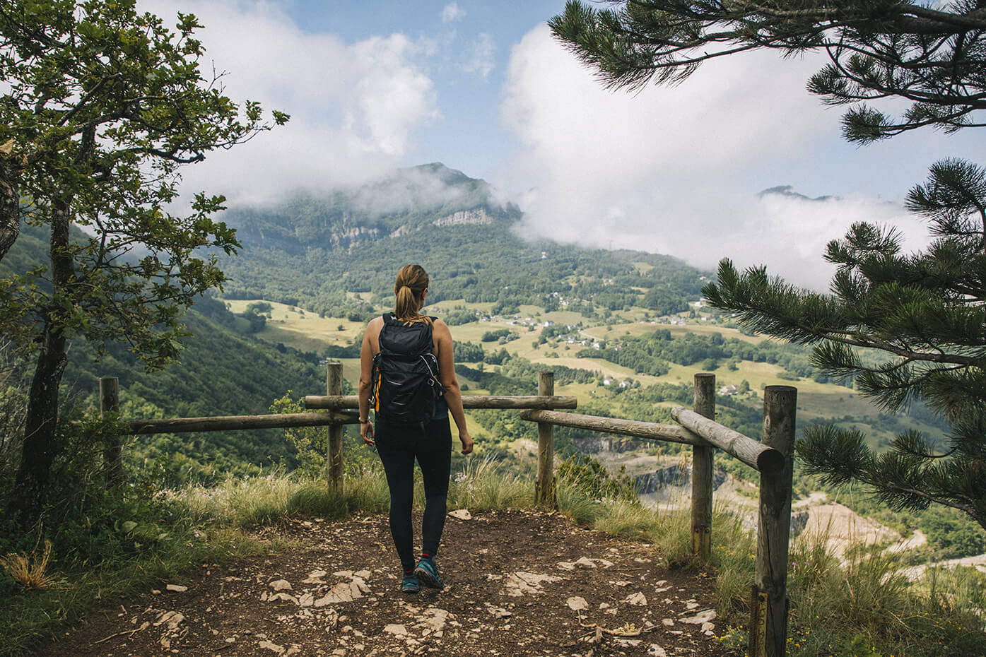 Clara Ferrand sur les hauteurs de Chambéry