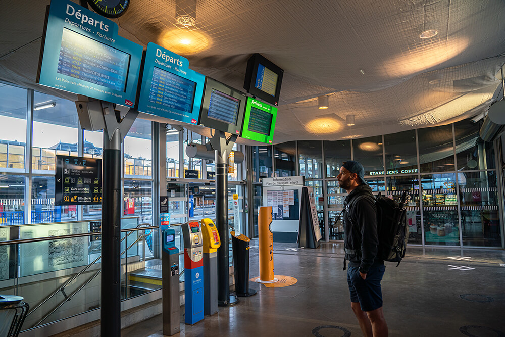 En gare de grenoble